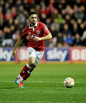 Bristol City V Bradford Prints: Bristol City vs Bradford City: Derrick Williams in Action at Ashton Gate, 2014