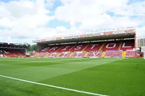 Framed Print : Bristol City vs Bradford City: Football in the Dolman Stand, Ashton Gate, August 2013
