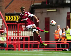 Bristol City V Bradford City Prints: Bristol City vs Bradford City: Joe Bryan's Shot at Ashton Gate, Sky Bet League One