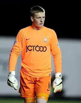 Framed Print : Bristol City vs Bradford City: Jordan Pickford in Action