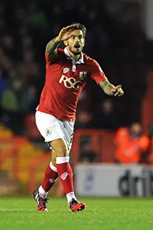 Bristol City V Bradford Prints: Bristol City vs Bradford City: Marlon Pack in Action at Ashton Gate, October 2014