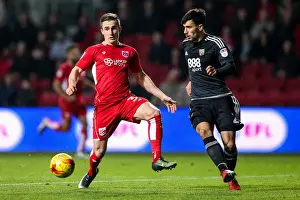 Bristol City V Brentford Prints: Bristol City vs Brentford: Joe Bryan vs Maxime Colin Clash in Championship Showdown