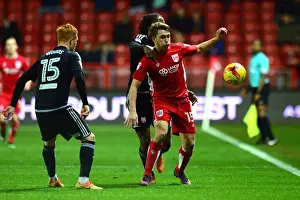 Bristol City V Brentford Prints: Bristol City vs Brentford: Luke Freeman in Action at Ashton Gate