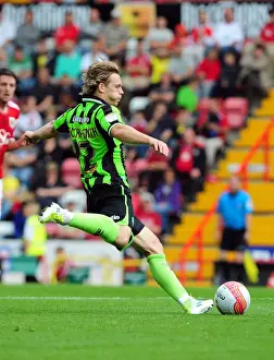 Bristol City V Brighton Prints: Bristol City vs Brighton: Craig Mackail-Smith in Championship Action at Ashton Gate Stadium (10-09-2011)