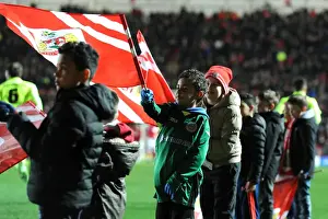 Brighton Prints: Bristol City vs Brighton: Flag-Bearing Moment at Ashton Gate