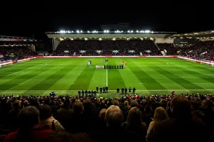 Bristol City V Brighton And Hove Albion Prints: Bristol City vs Brighton & Hove Albion: Remembrance Day Tribute - Minutes Silence for Fallen Soldiers (November 5)