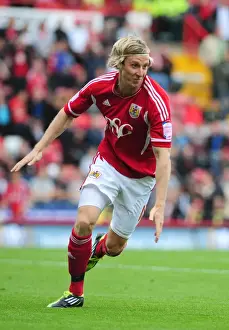 Bristol City V Brighton Prints: Bristol City vs Brighton: Martyn Woolford in Championship Action at Ashton Gate Stadium (September 10)