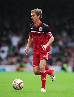 Louis Carey Testimonial Prints: Bristol City vs Bristol Rovers: Joe Bryan in Action at Louis Carey's Testimonial