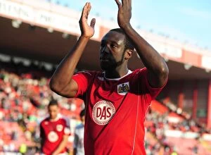 Images Dated 19th March 2011: Bristol City vs Burnley, 19-03-2011: Damion Stewart in Action (Championship Football Match)