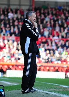 Bristol City vs Burnley, 19-3-2011: Keith Milen Leads the Charge in Championship Football at Ashton Gate