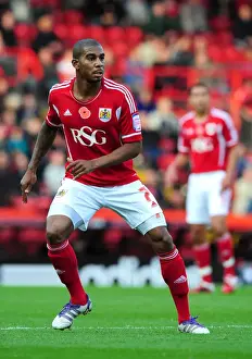 Bristol City vs Burnley, 2011: Marvin Elliott in Championship Action at Ashton Gate Stadium