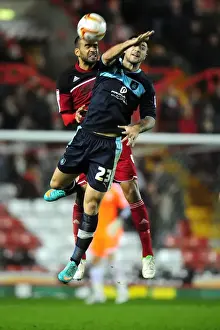 Bristol City vs Burnley: Intense Aerial Battle Between Liam Fontaine and Charlie Austin