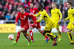 Framed Print : Bristol City vs Burton Albion: Joe Bryan vs Marvin Sordell Clash in Championship Showdown Framed Print : Bristol City vs Burton Albion: Joe Bryan vs Marvin Sordell Clash in Championship Showdown