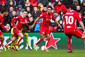 Images Dated 4th March 2017: Bristol City vs Burton Albion: Korey Smith in Action at Ashton Gate