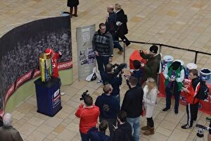 Images Dated 11th March 2015: Bristol City vs Cabot Circus: The Rivalry at the Shopping Center - Johnstones Paint Trophy