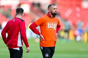 Bristol City V Cardiff City Prints: Bristol City vs Cardiff City: Aaron Wilbraham in Action at Ashton Gate Stadium