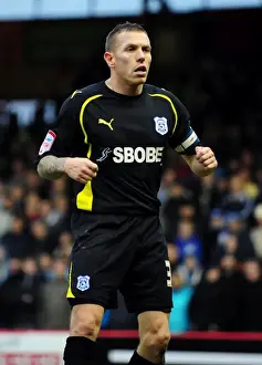 Bristol City vs Cardiff City: Craig Bellamy in Action at Ashton Gate Stadium, 2011 (Championship Football Match)