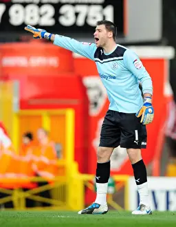 Bristol City V Cardiff City Prints: Bristol City vs Cardiff City: David Marshall Guarding the Goal