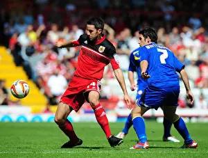 Bristol City vs. Cardiff City: A Football Rivalry - Intense Moment between Skuse and Wittingham
