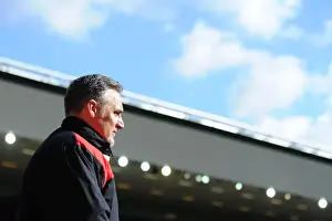 Bristol City V Cardiff Prints: Bristol City vs. Cardiff City: John Pemberton Focused at Ashton Gate