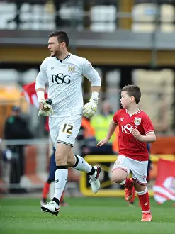 Bristol City V Cardiff Prints: Bristol City vs. Cardiff City: Mascots Clash in Sky Bet Championship Match at Ashton Gate