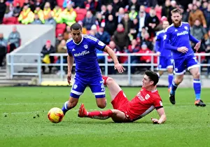 Bristol City vs. Cardiff City: O'Dowda Takes a Hard Fall from Peltier's Challenge
