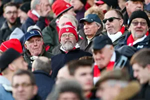 Bristol City V Cardiff City Prints: Bristol City vs. Cardiff City: A Sea of Passionate Fans at Ashton Gate Stadium