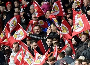 Images Dated 5th March 2016: Bristol City vs. Cardiff City: A Sea of Supporters at Ashton Gate Stadium, 2016