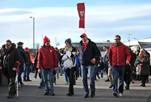 Bristol City V Cardiff City Prints: Bristol City vs. Cardiff City: A Sea of Supporters at Ashton Gate