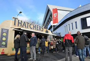 Bristol City V Cardiff City Prints: Bristol City vs. Cardiff City: Thatchers Concession at Ashton Gate