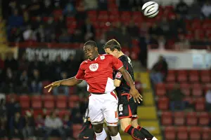 Framed Print : Bristol City vs Carlisle United - Season 09-10: Football Battle