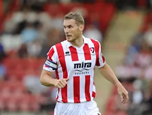 Bristol City vs Cheltenham Town: Matt Taylor in Action at Whaddon Road (July 29, 2014)