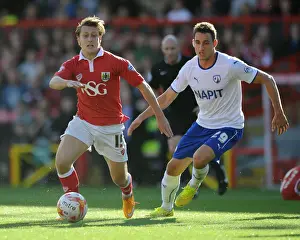 Bristol City V Chesterfield Prints: Bristol City vs Chesterfield: Luke Freeman vs Georg Margreitter Clash in Sky Bet League One