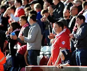 Bristol City V Chesterfield Prints: Bristol City vs Chesterfield: Passionate Fans at Ashton Gate, Sky Bet League One
