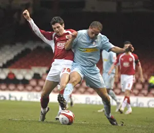 Framed Print : Bristol City vs Colchester United: Ivan Sproule In Action