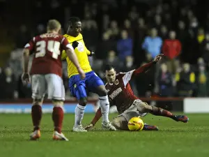 Bristol City V Coventry City Prints: Bristol City vs Coventry City: Clash between Moussa and Cunningham