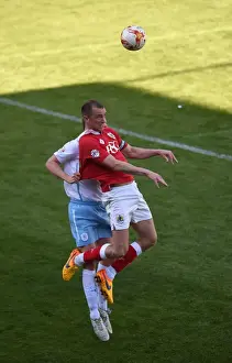 Celebration Prints: Bristol City vs Coventry City: Intense Moment between Wilbraham and Pennington