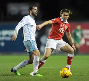 Bristol City V Coventry City Prints: Bristol City vs Coventry City: Luke Freeman Closes In