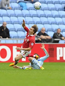 Coventry City V Bristol City Prints: Bristol City vs Coventry City: Luke Freeman Foul by James O'Brien