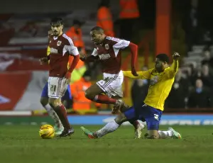 Bristol City V Coventry City Prints: Bristol City vs Coventry City: Tyrone Barnett vs Cyrus Christie Clash in Sky Bet League One