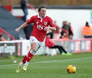 Bristol City V Crawley Town Prints: Bristol City vs Crawley Town: Luke Ayling in Action at Ashton Gate, December 13, 2014