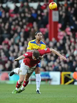 Bristol City V Crawley Town Prints: Bristol City vs Crawley Town: Matt Smith Fouls Dean Leacock