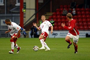 Images Dated 26th August 2008: Bristol City vs Crewe Alexandra: A Football Rivalry from the 08-09 Season - The Clash Between