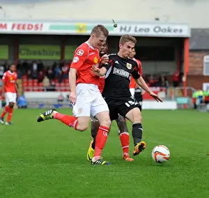 Bristol City vs Crewe: Joe Bryan vs Matt Tootle - Intense Battle for the Ball