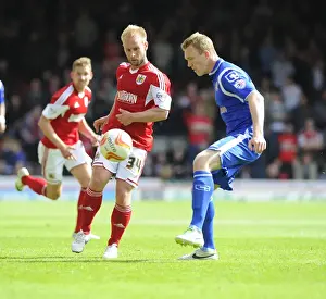Bristol City vs Crewe: Simon Gillett in Action at Ashton Gate, 2014