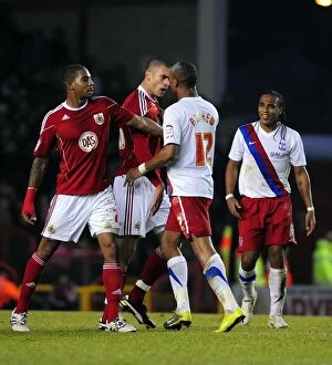 Bristol City v Crystal Palace Collection: Bristol City vs. Crystal Palace: Caulker vs. Andrews Clash in Championship Match, 2010