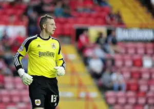 Bristol City vs Crystal Palace: Elliott Parish in Action at Ashton Gate, 2013