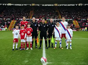 Framed Print : Bristol City vs. Crystal Palace: A Football Showdown - Season 10-11