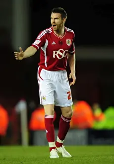 Bristol City V Crystal Palace Prints: Bristol City vs Crystal Palace: Stephen McManus in Championship Action at Ashton Gate Stadium (14-02-2012)