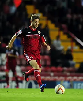 Bristol City V Crystal Palace Prints: Bristol City vs Crystal Palace: Steven Davies in Action at Ashton Gate Stadium